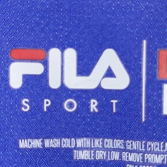 Fila Sport Live in Motion Woman's Large Blue Black Hoodie Windbreaker Full Zip - Picture 11 of 12